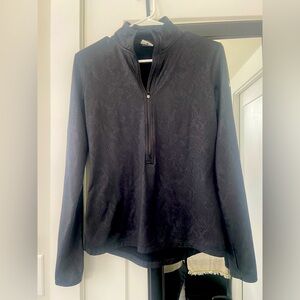 Black Quarter-Zip Pullover NIKE women’s size Med